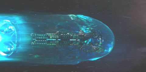 Crest with a bubble while travelling