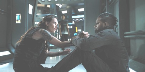 Aster and Halan after a PTSD episode in Beacon 23