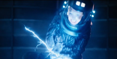 Iris, causing sparks in Beacon 23 Season 2 Episode 9