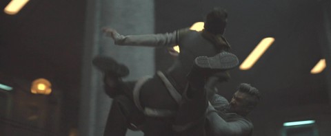 Sudden stop with the metal wire in Silo Season 2 Episode 5 Descent