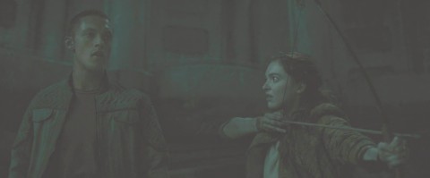 Rick and Audrey facing Jules in Silo Season 2 Episode 9 The Safeguard