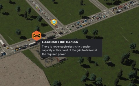 Electricty Bottlenecks in Cities Skylines 2