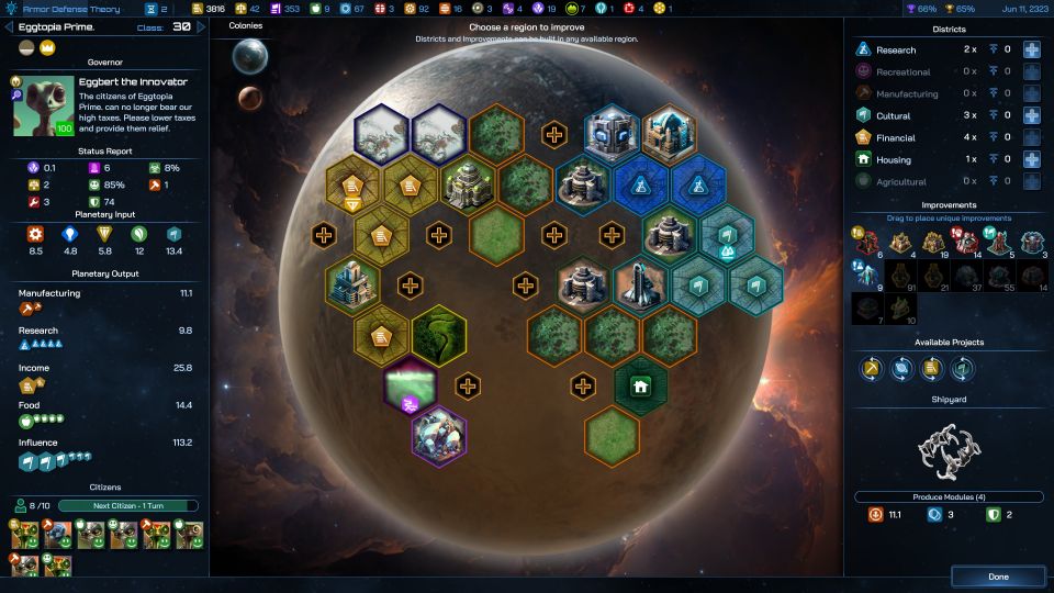 galciv4 manage homeplanet